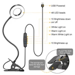 1X Clip On Light Led Color Modes Reading Desk Lamp 360 Rotatable Bedside. Fixed Price $9.99.