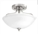 Progress Lighting Laird Collection 2-LIGHT Brushed Nickel Semi-flush Mount. Fixed Price $44.00.