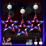 3 Pack Red White Blue Patriotic Window Lights 4TH Of July Party Home Decor Set. Fixed Price $24.88.