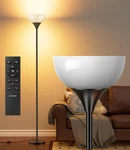 Luckystyle Torchiere Floor LAMP,1200LM Dimmable Standing Lamps With Remote. Fixed Price $43.07.
