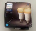 Philips Hue White Ambiance A19 Bluetooth Smart Led Bulb 2-PACK Adjustable. Fixed Price $27.99.