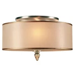Crystorama Luxo Light Drum Shade Brass Flush Mount 9503-AB. Fixed Price $248.00.