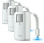 Vintar 3 Packs 16 Color Motion Sensor Led Night Light,toilet Bowl Lights,. Fixed Price $49.70.