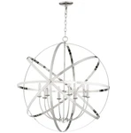Quorum Celeste Light 33 Inch Chandelier, Polished Nickel 6009-8-62. Fixed Price $699.00.