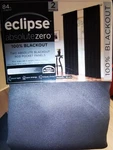 Eclipse Absolute Zero Blackout Curtains (84" Length, 2 Panels Per Pack). Fixed Price $16.00.