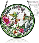 Stained Glass Hummingbird Window Suncatcher Hanging Panel Indoor Wall Art Gift. Fixed Price $17.53.