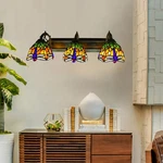 Tiffany Style Dragonfly Bathroom Lighting Fixture Wall Sconce Stained Glass Lamp. Fixed Price $86.20.