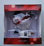 St. Nicholas Square Skating Skate Snowman Night Light New Christmas. Fixed Price $19.95.