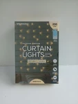 Cascading Curtain Lights 200 Led Battery Powered Indoor Outdoor Use Merkury. Fixed Price $13.99.