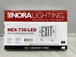 Nora Lighting NEX-730-LED-GB Exit & Emergency Combo, Red Color. Fixed Price $19.00.