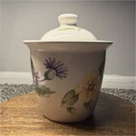 Portfolio By Pfaltzgraff Dahlia Floral Ceramic Canister Jar. Fixed Price $8.99.
