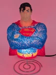Superman Popcorn Table Lamp Night Light, 9" Dc Comics Textured, Tested & Working. Fixed Price $29.99.