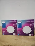 Lot Of (2)PHILIPS Slim Canless 6"DOWNLIGHT Led Trim Dimmable 1000 Lumens 60W*203. Fixed Price $29.99.