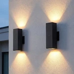 2 Pack Outdoor Led Wall Light Modern Dusk To Dawn Porch Mount Sconce Fixture Ul. Fixed Price $101.99.