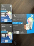 Cync By Ge Color + Motion Sensing Starter Kit 2 Full Reveal Smart Bulbs. Fixed Price $45.99.