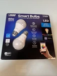 Feit Electric Smart Wi-fi Led Color Changing Dimmable 60W Light Bulbs 2-PK White. Fixed Price $18.99.