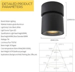 4 Packs Aisilan Led Cob Adjustable Ceiling Spots Directional Light. Fixed Price $120.00.