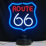 Historic Route 66 Neon Sculpture - Mother Road Highway Glass Tubes Lamp. Fixed Price $109.97.