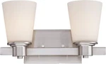 Savoy House 8-1080-2-SN Fontaine 2-LIGHT Vanity Bar Satin Nickel. Fixed Price $134.99.
