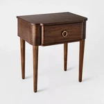 Nephi One Drawer Accent Table Walnut Brown Wood Veneer - Threshold Designed. Fixed Price $91.99.