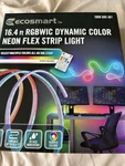 Ecosmart 16.4 Ft. Rgbwic Dynamic Color Changing Led Strip Light With Hubspace. Fixed Price $24.99.