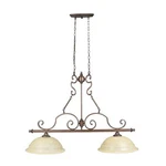 Home Decorators Fairview 2-LIGHT Heritage Bronze Ceiling Kitchen Island. Fixed Price $40.00.