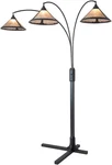 Nova 3-LIGHT Floor Lamp Charcoal Gray Wood & Mineral Mica, Dimmer Switch. Fixed Price $931.99.