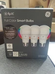 Ge Lighting Full Color Smart Bulbs Led A19 - 3 Pack. Fixed Price $17.53.