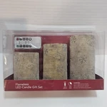 Big Lots Battery Operated Flameless Pillar Led Candle Gift Set With Remote. Fixed Price $12.99.