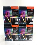Lot Of 4 Ecosmart 6.5 Ft Rgwbic Dynamic Color Changing Plug Strip Light. Fixed Price $34.99.