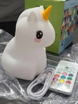 Night Light Led Bedside Lamp Color Changing Silicone Nursery Remote Control. Fixed Price $17.50.