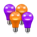 Lohas Led Halloween Orange Purple Light Bulbs Outdoor 4-PACK , 9W(60W .... Fixed Price $23.09.