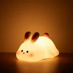 Cute Silicone Led Night Light - Usb Rechargeable Animal Lamp For Kids Room Gift. Fixed Price $15.45.