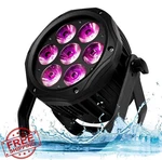 Shehds IP65 Outdoor Led Par Lights, 7X18W Rgbwa+uv Dmx. Fixed Price $172.93.