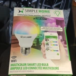 Simple Home Wi-fi Multicolor Smart Led Bulb Screw Connector. Fixed Price $7.00.