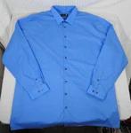 Men's J. Ferrar Light Blue Button Long Sleeve Shirt Size 19, 38-39 Big & Tall. Fixed Price $12.00.