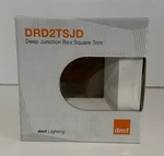 Dmf Lighting Trim DRD2TSJD, Deep Junction Box Square White, Nib. Fixed Price $29.00.