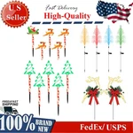 Christmas Solar Stake Lights W/ 64 Led Beads -shaped Design Garden Pathway. Fixed Price $20.19.
