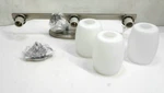 Kichler Lighting 5098 Eileen 24" Vanity 3 Satin Etched Cased Opal Glass. Fixed Price $149.99.
