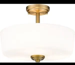 Z-lite 220SF3-HBR Light Semi Flush Mount. Fixed Price $139.99.