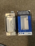 Eaton RF9601WS Z-wave Plus Wireless Switch, White Satin New Box. Fixed Price $65.00.