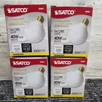 Satco Globe Light 40W G25 White Decorative Incandescent Bulb S3441 Pack New. Fixed Price $25.00.