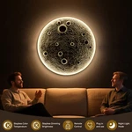 48'' Dimmable Moon Wall Light With Remote Control Plug In Modern Led. Fixed Price $449.00.