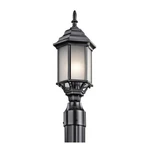 Kichler Chesapeake 1 Outdoor Post Light, Black - 49256BK. Fixed Price $63.97.