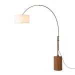 Nova California Tambo Light Arc Lamp, Walnut/brass/white Linen - 2110832DW. Fixed Price $1599.00.