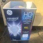 6 Ge Reveal Hd+ Light 150W Frosted A21 Bulbs W/medium Base. Fixed Price $23.99.