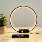 Led Circle Table Lamp Touch Control 3-WAY Dimmable Bedside Nightstand Wi.... Fixed Price $79.58.
