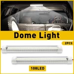 2X 108LED Interior Light Strip Bar Bus Caravan On/off Switch 12V 24V Unv. Fixed Price $13.29.