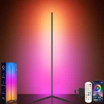 Tyute Led Corner Floor Lamp, 68+ Scenes, Million Colors 165CM, Black. Fixed Price $79.78.