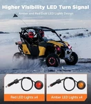 Utv Turn Signal Kit W/110D Horn, Pre-wired, Plug&play Blinker Rocker Switch. Fixed Price $49.99.